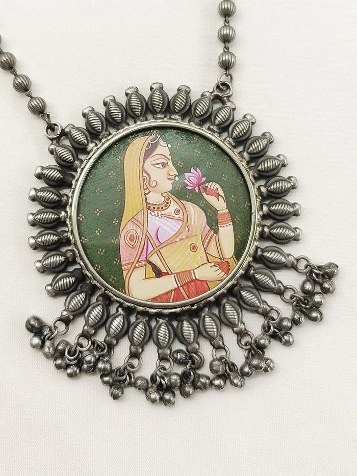 Qirat Multi Colour Oxidized Neckpiece