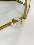 R1688 Wavy Bullet Ring