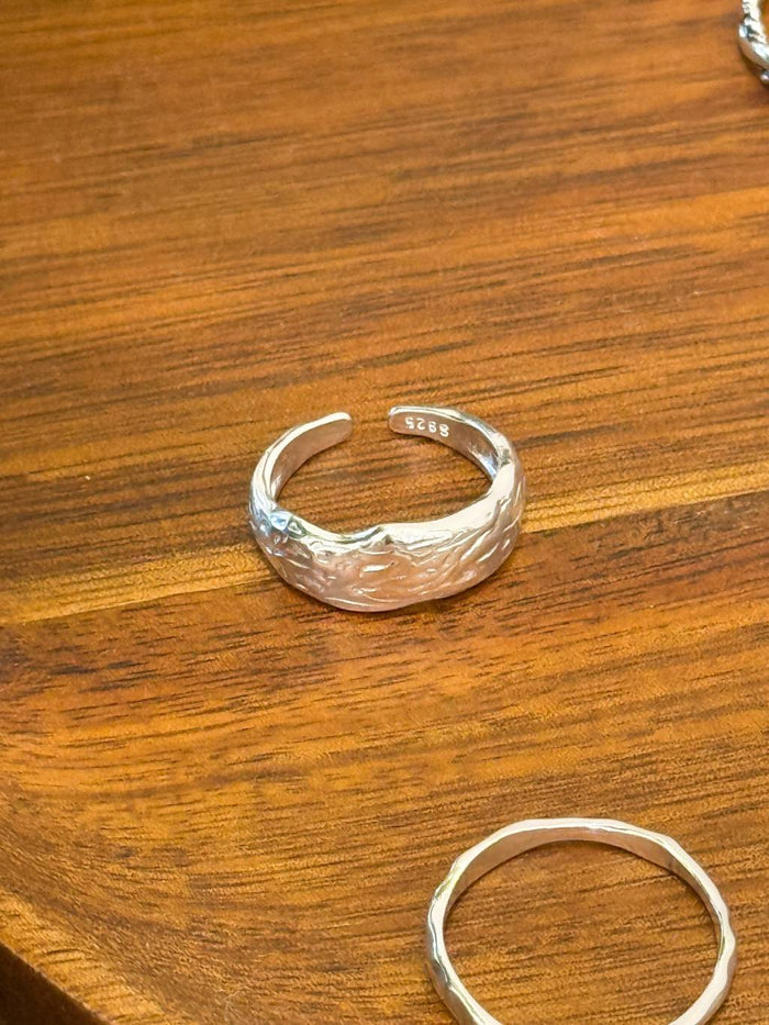 R1719 Irregular Pitted Pinky Ring