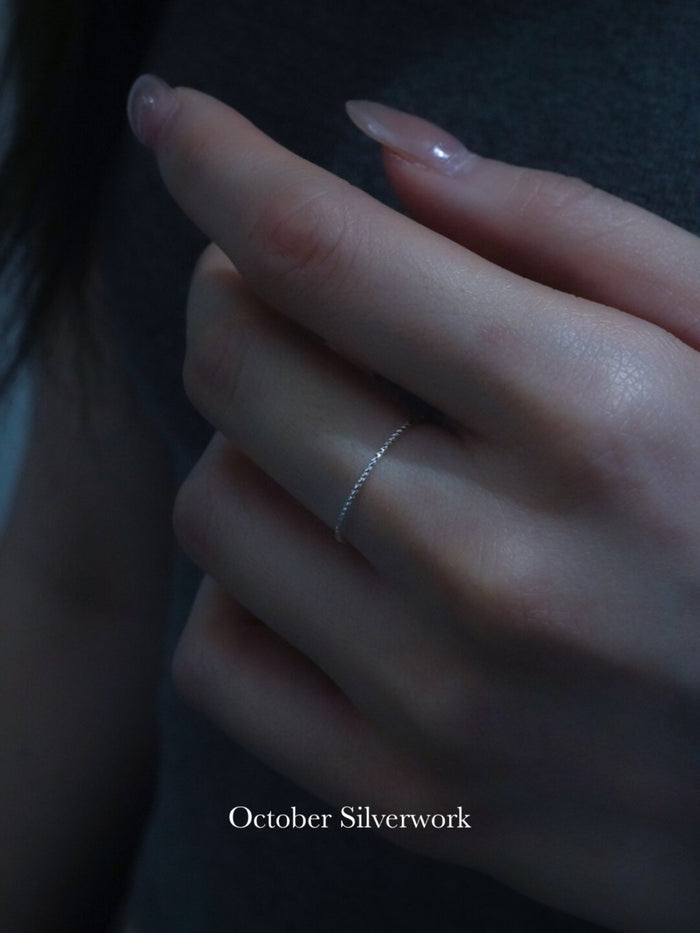 R1786 Super Dainty Shimmering Eternity Ring