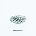R1790 Twill Distressed Horn Ring