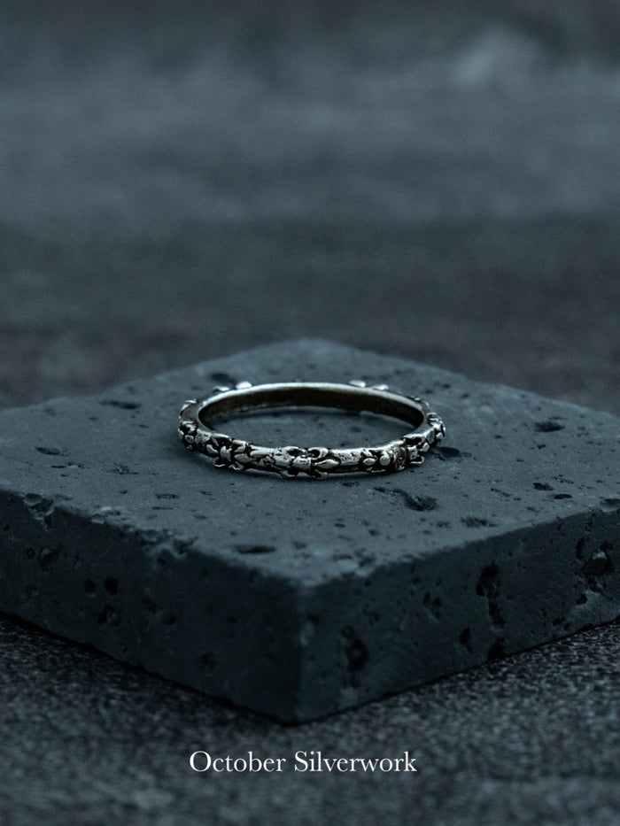 R1794 Distressed Chrome Hearts Baby Ring