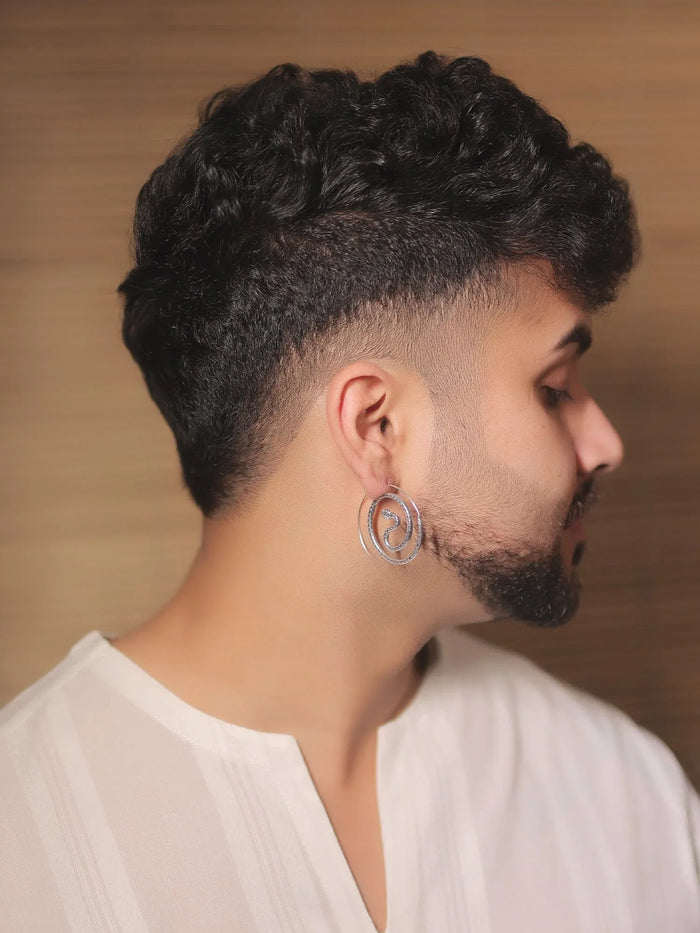 Ragvi Silver Western Earrings