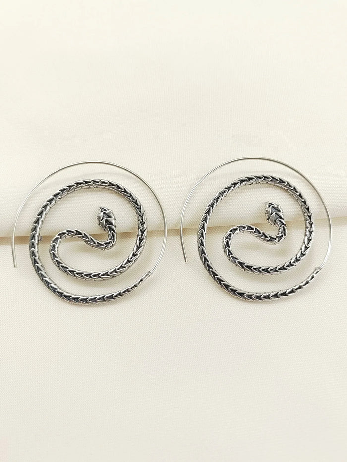 Ragvi Silver Western Earrings
