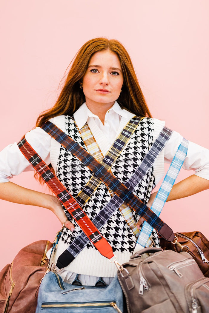 Raquel Plaid Adjustable Bag Strap