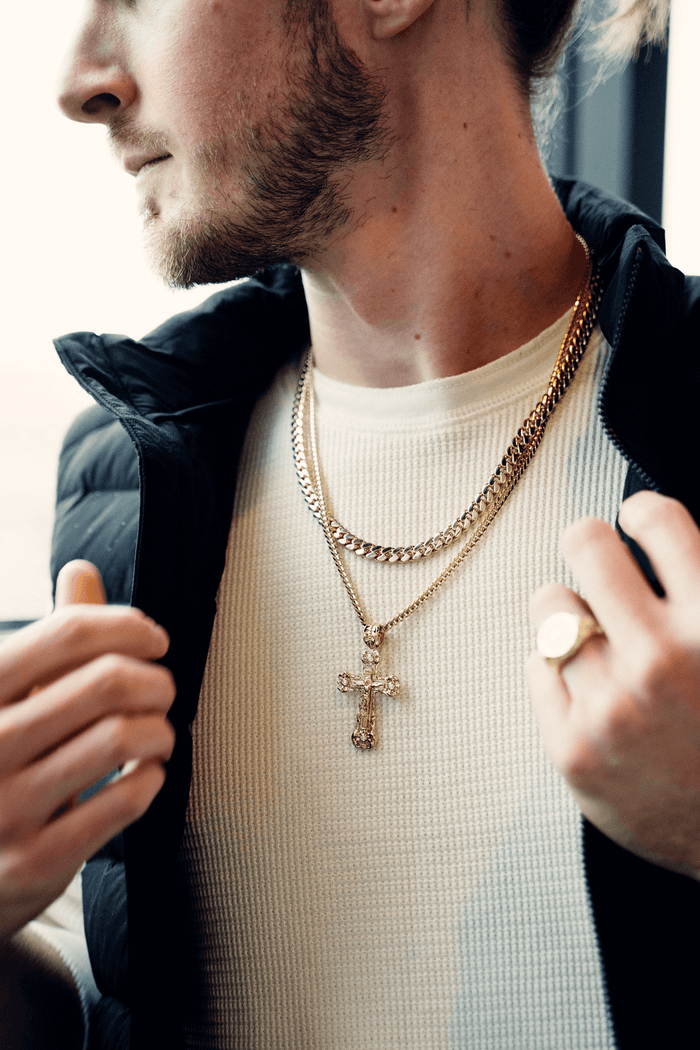 Crucifix Pendant with cz stones-pendant charm-lirysjewelry