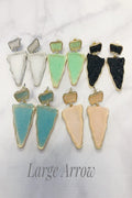 Resin Druzy Statement Earrings - Final Sale
