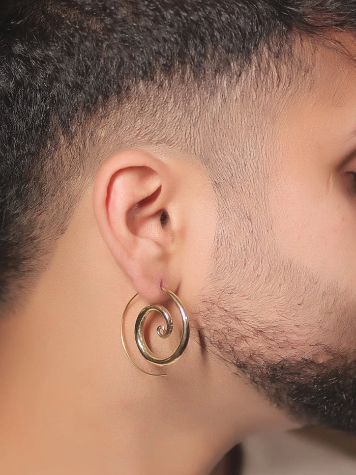 Riz Golden Western Earrings
