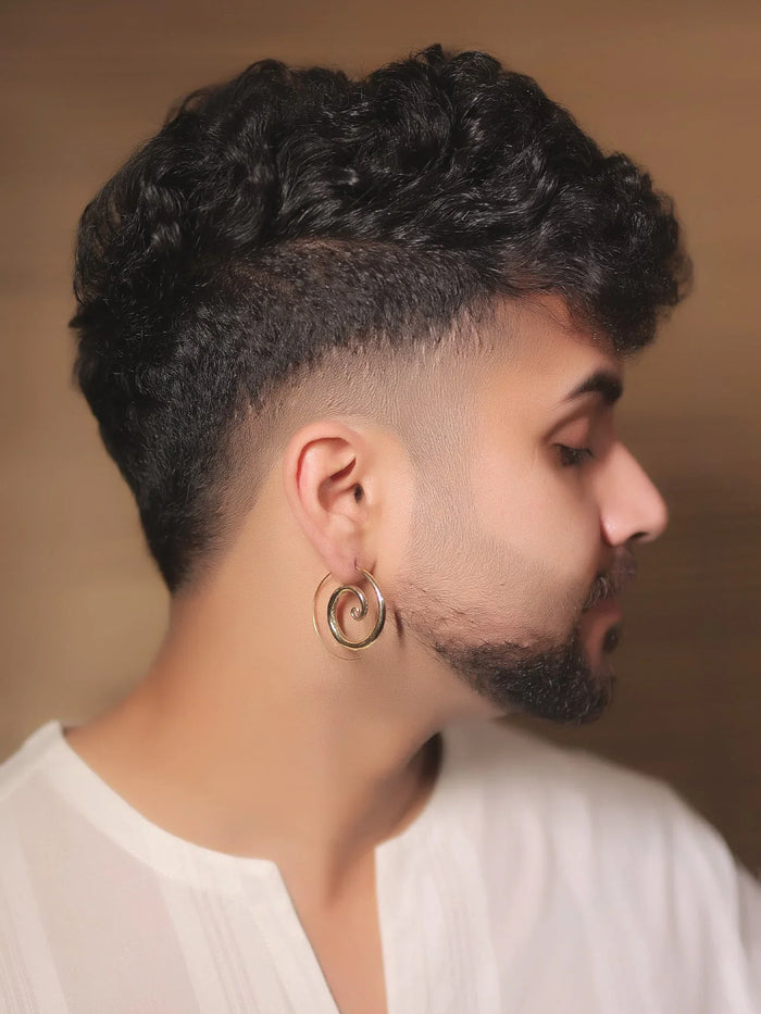 Riz Golden Western Earrings