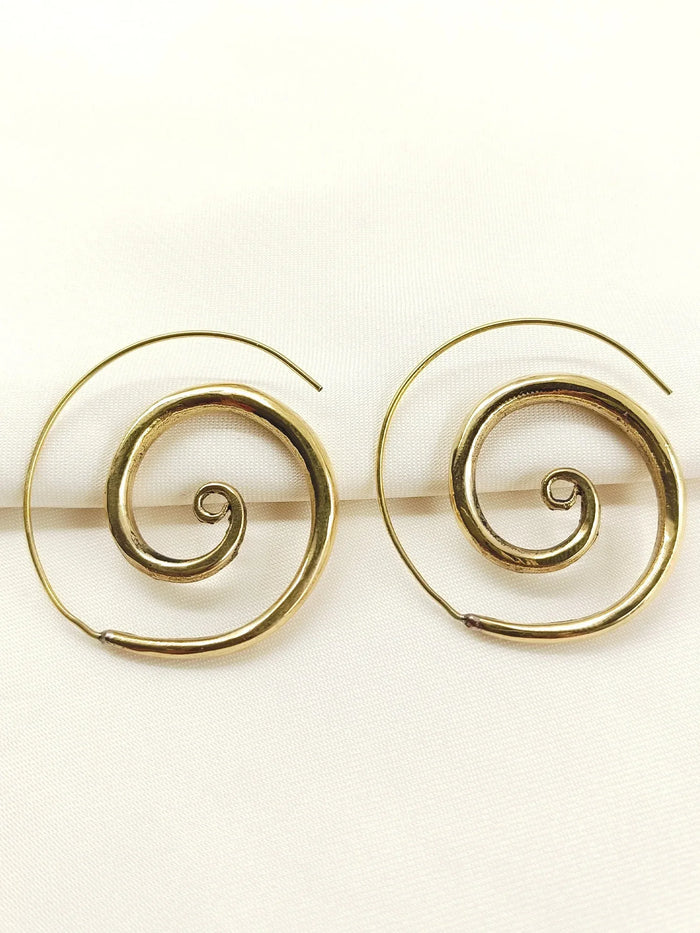 Riz Golden Western Earrings