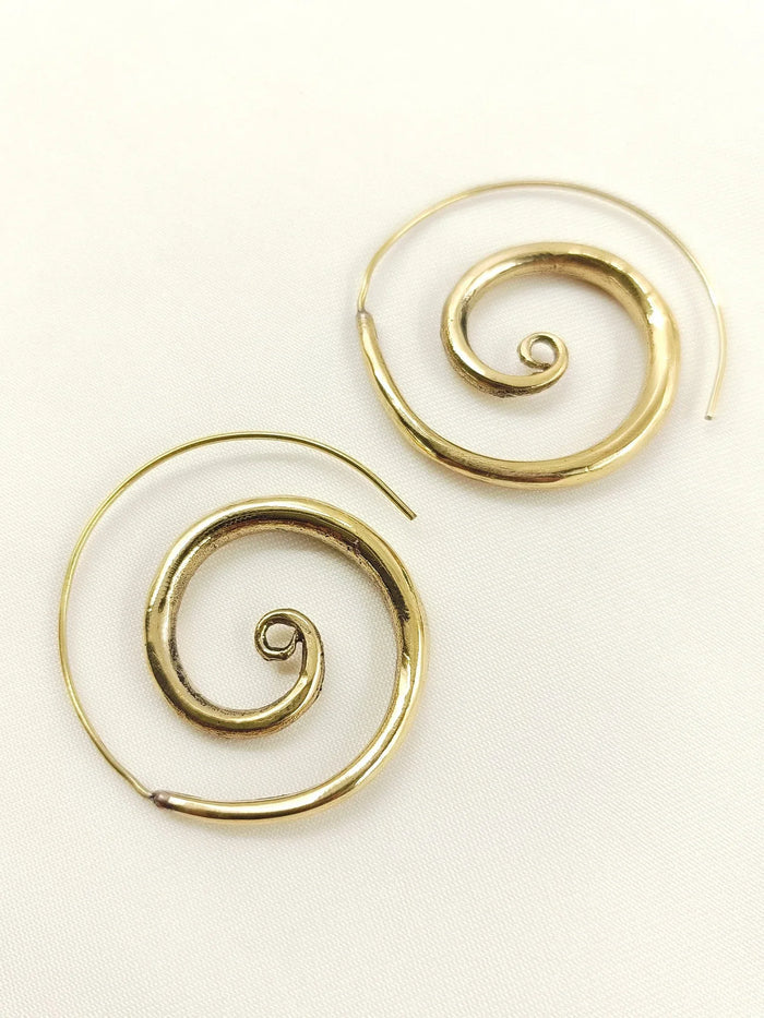 Riz Golden Western Earrings
