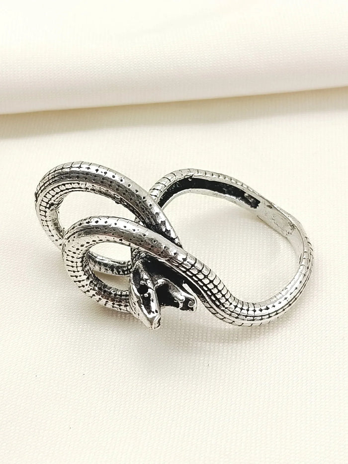 Ruchita Silver Western Finger Ring