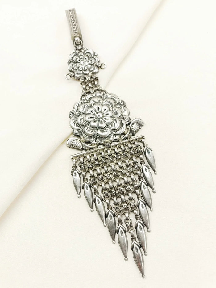 Rupini Plain Oxidized Key Ring