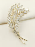Sadhya Golden Leaf Brooch