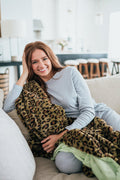 Sadie Leopard Print Blanket - Final Sale