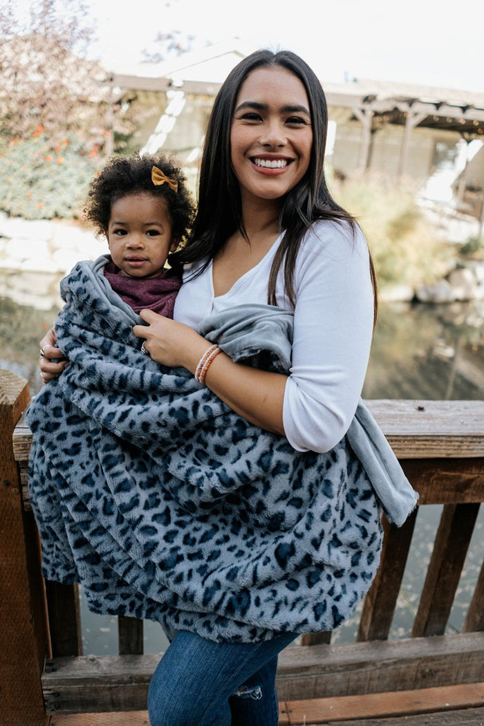 Sadie Leopard Print Blanket - Final Sale
