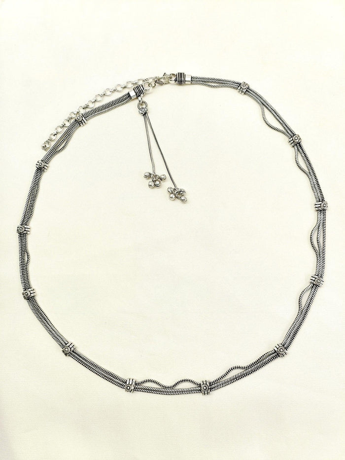 Samreen Plain Oxidized Waist Belt