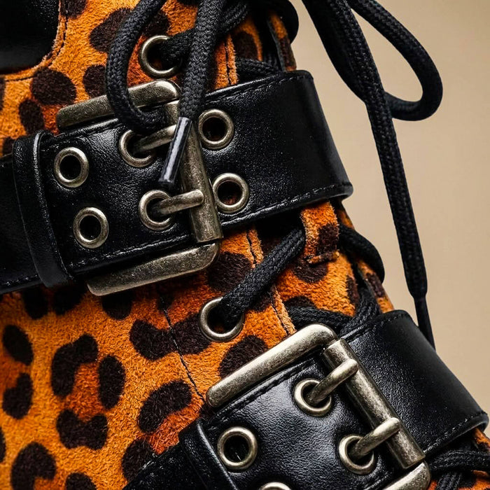 Savannah Buckle Ankle Boots  - By Qivii