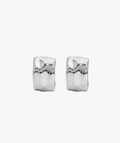 SCULPTED LENI EARRINGS SILVER