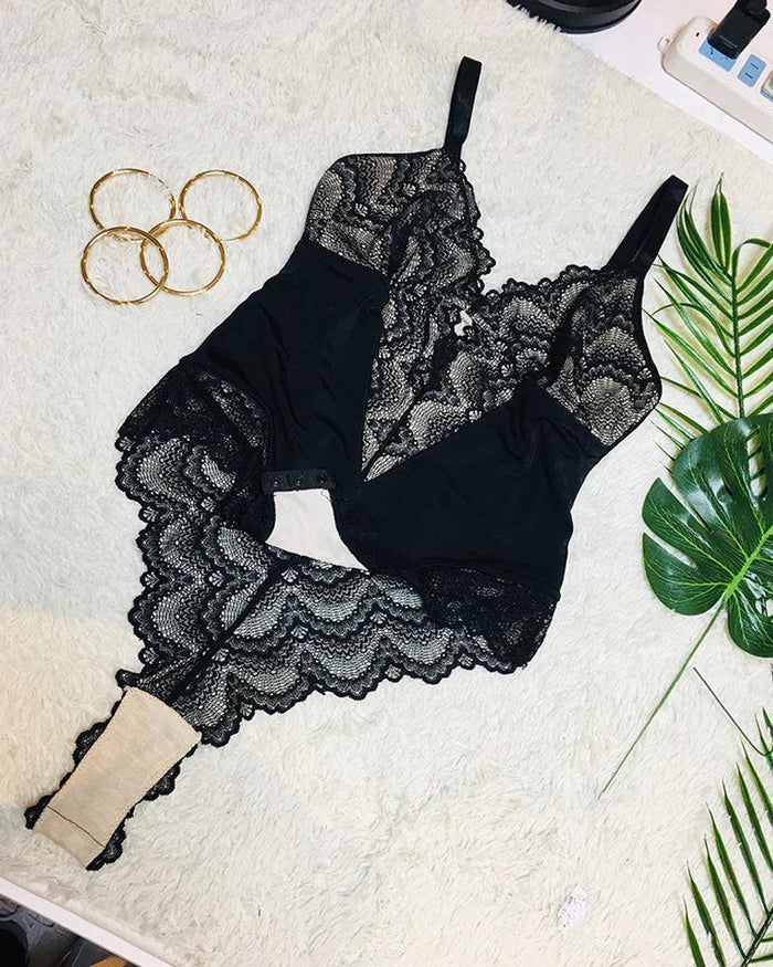 Sculpting One Piece Lace Shapewear Bodysuits  - By Qivii