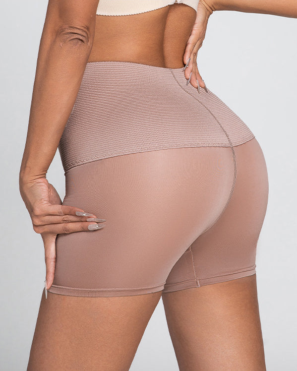 Seamless High Waist Cincher Butt Lifter Slim Tummy Control Shapewear Shorts  - By Qivii