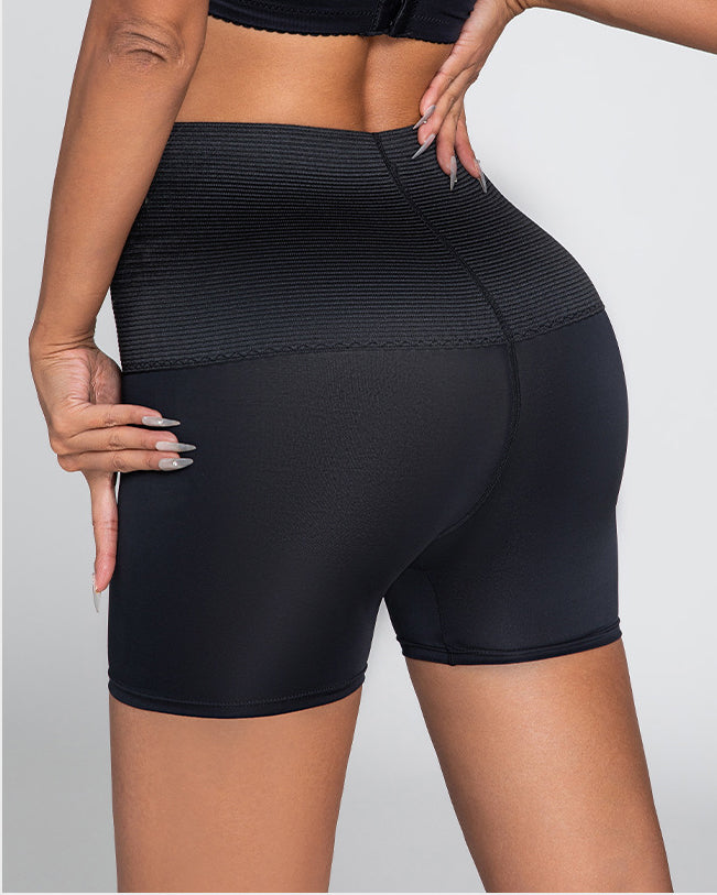 Seamless High Waist Cincher Butt Lifter Slim Tummy Control Shapewear Shorts  - By Qivii