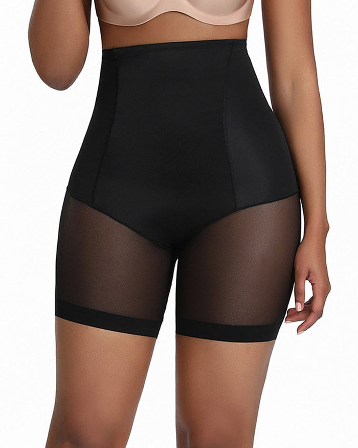 Seamless Mesh Breathable Shapewear Shorts Tummy Control Hip-Lift Corset Shaping Pants  - By Qivii