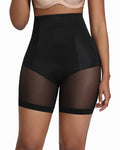 Seamless Mesh Breathable Shapewear Shorts Tummy Control Hip-Lift Corset Shaping Pants  - By Qivii