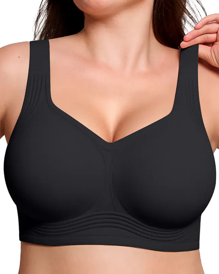 Seamless Wire-Free Full Coverage Push-Up Bra  - By Qivii