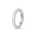 Selene Emerald Diamond Wedding Band