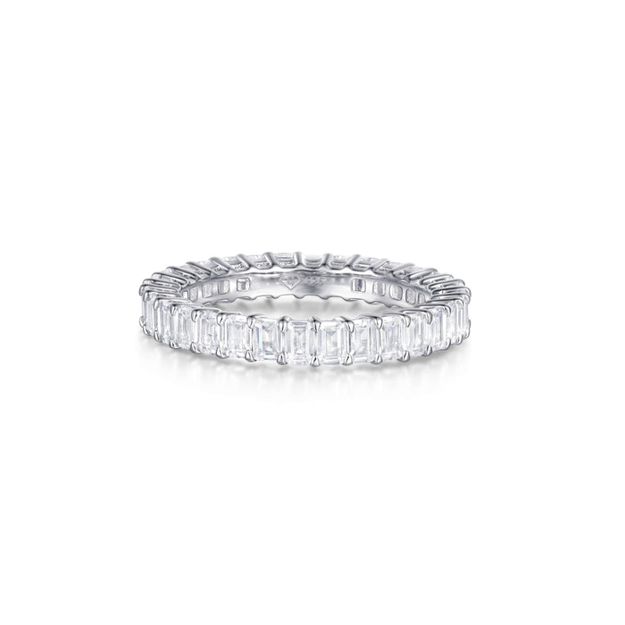 Selene Emerald Diamond Wedding Band
