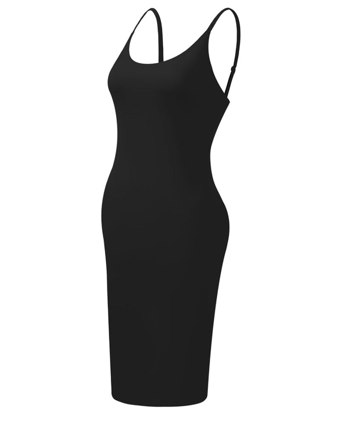Sexy Seamless Long Suspender Hip-Hugging Dress Tummy Control Under Dress Body Shaper  - By Qivii