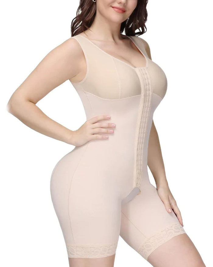 Shapewear for Women Tummy Control Post Surgery Compression Butt Lifter Beige - By Qivii