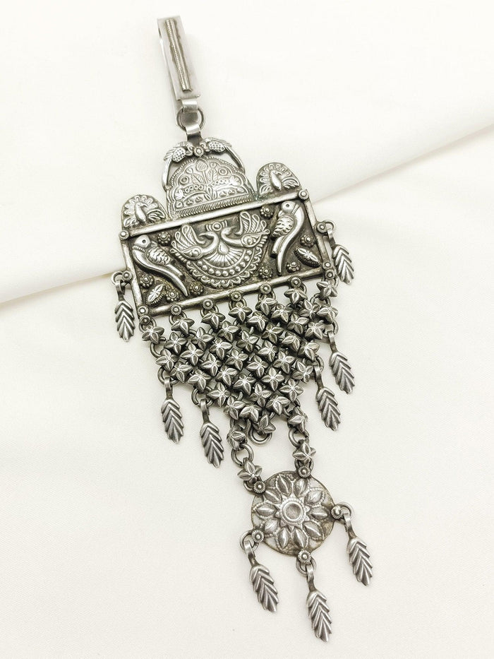 Sharvani Plain Oxidized Key Ring