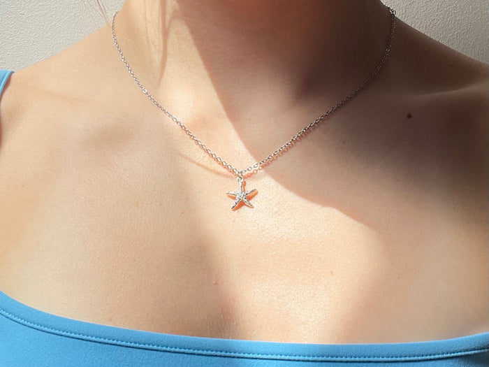 silver beach bracelet and necklace set 💐