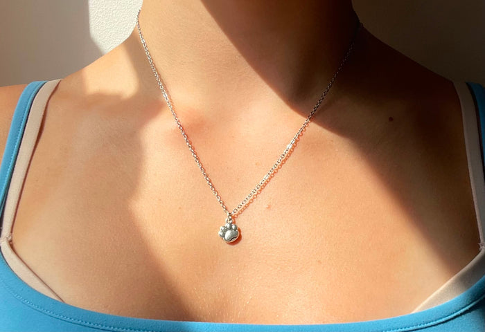 silver dog bracelet and necklace set🐾💞