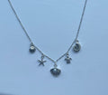 silver summer charm necklace☀️