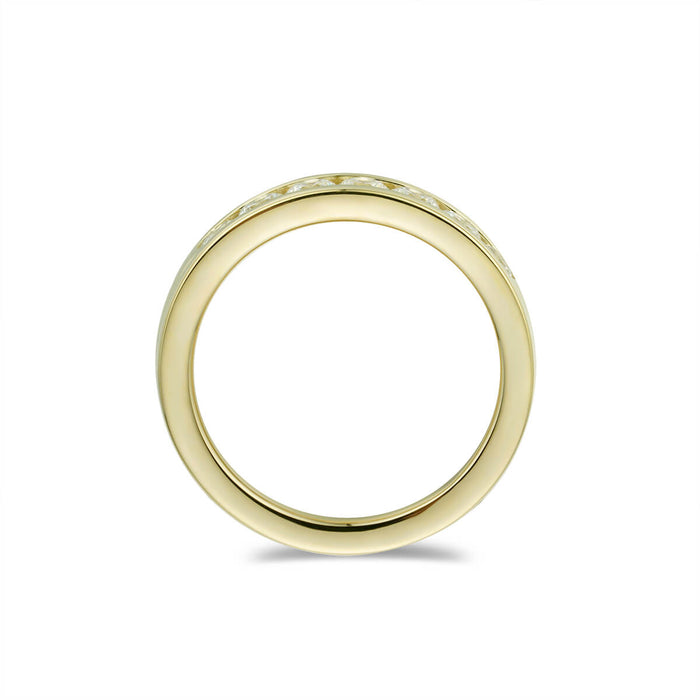 Mens Channeled Single row Wedding Band-ring-lirysjewelry
