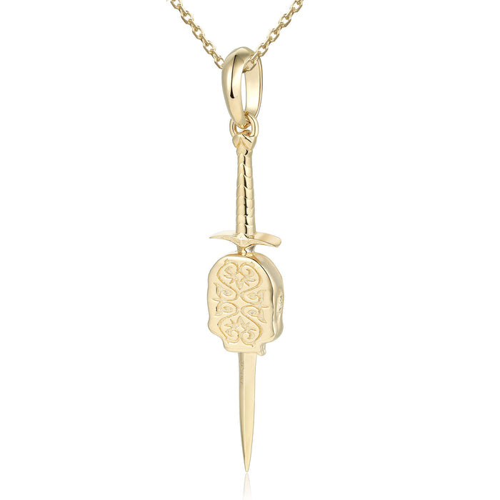 Spectral Skull Blade Pendant