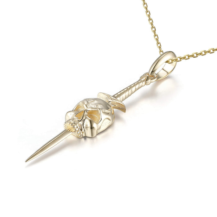 Spectral Skull Blade Pendant