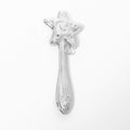 Star 925 sterling silver baby rattle polished finish newborn gift