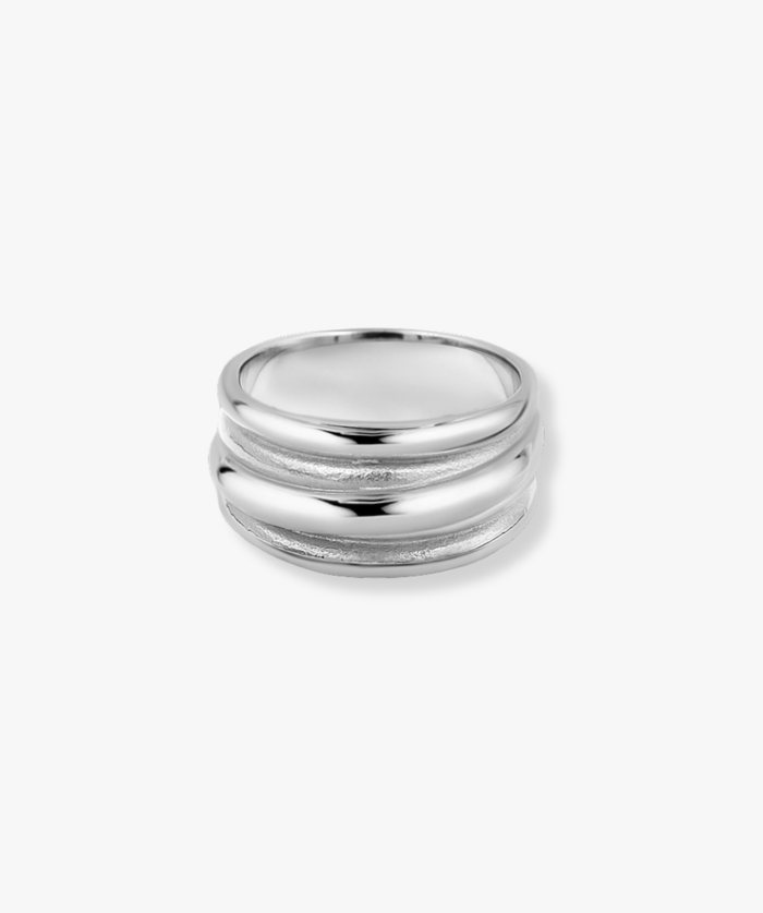 STRUCTURED RING SILVER