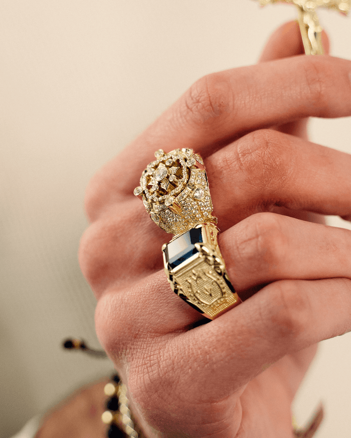 Large Emerald Cut stone ring-ring-lirysjewelry