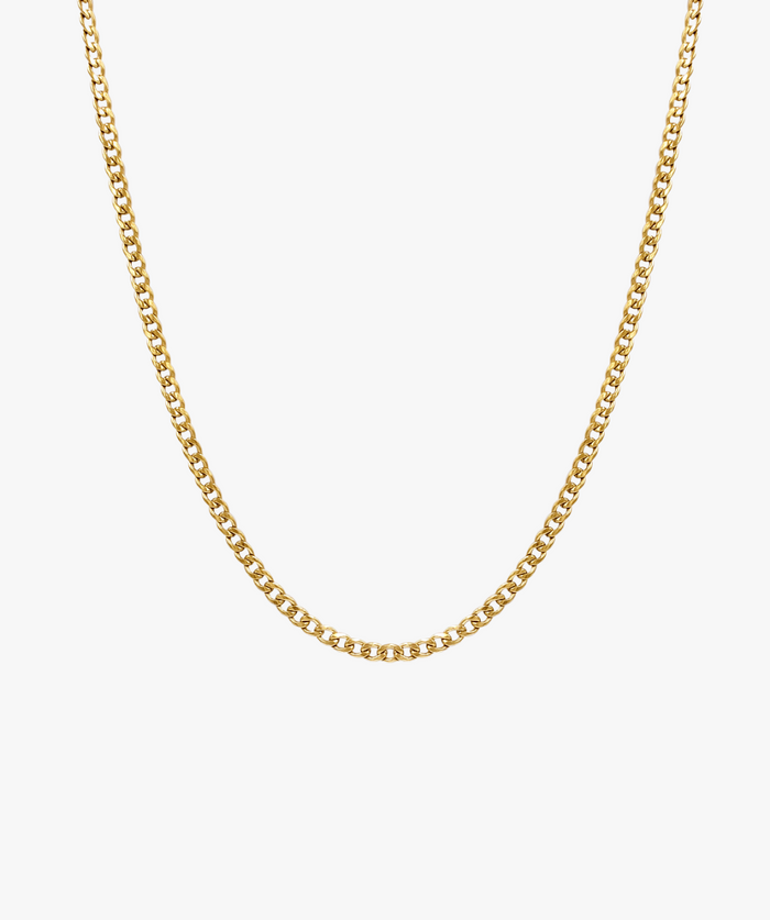 THIN CURB CHAIN NECKLACE