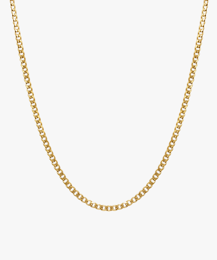 THIN CURB CHAIN NECKLACE