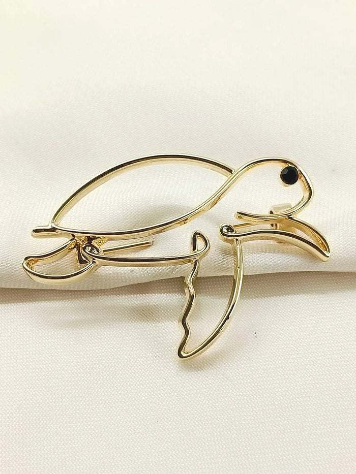 Trayi Golden Turtle Brooch