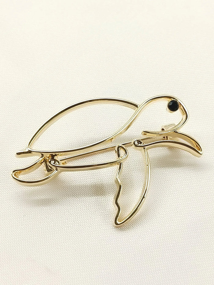 Trayi Golden Turtle Brooch