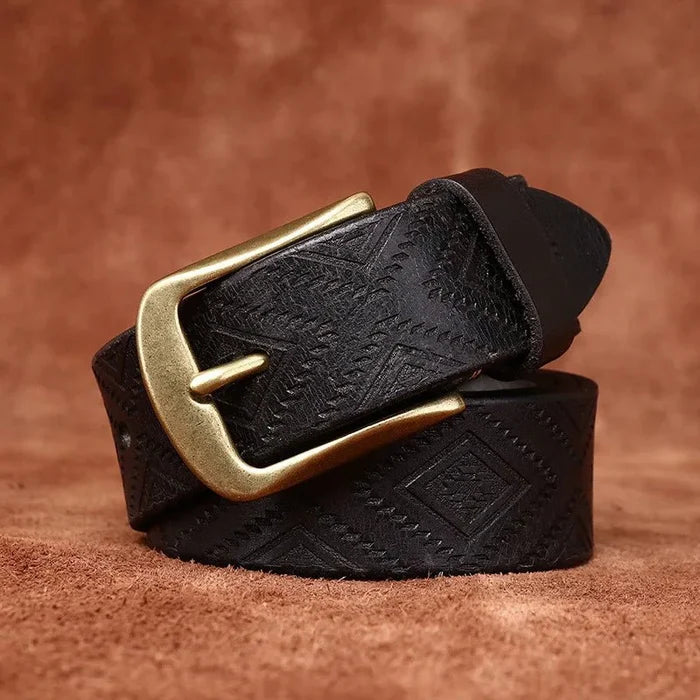 Tribal Leather Belt  - By Qivii