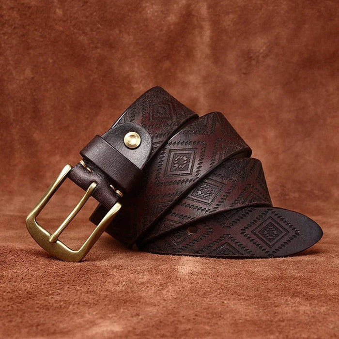 Tribal Leather Belt  - By Qivii