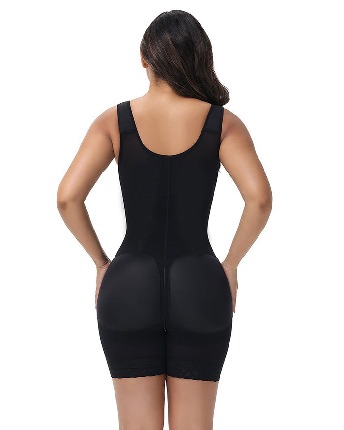 Tummy Control Open Chest Faja with Adjustable Shoulder Straps - By Qivii